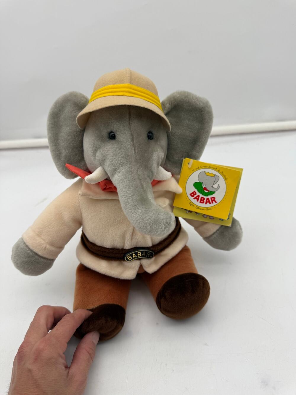 Babar Elephant Safari Explorer Plush NWT